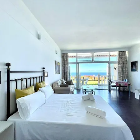公寓 Studio With Direct View Of The Atlantic, Heated Pool, Wifi, 250 Meters To The Beach