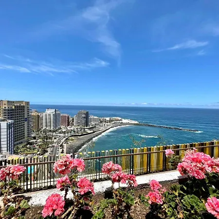 Studio With Direct View Of The Atlantic, Heated Pool, Wifi, 250 Meters To The Beach Puerto de la Cruz (Tenerife)